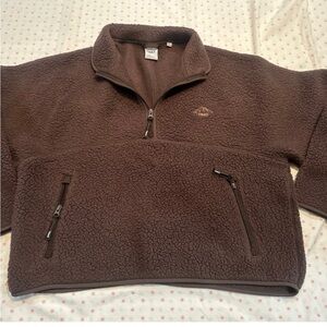 Aritzia TNA polartec half zip fleece / sherpa / sweatshirt